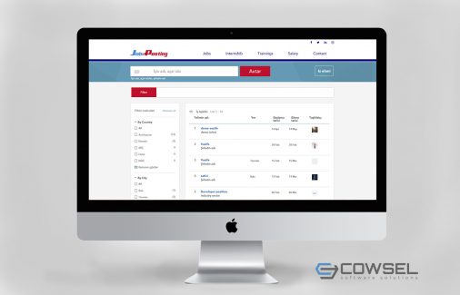 Job Posting layihəsinin görüntüsü